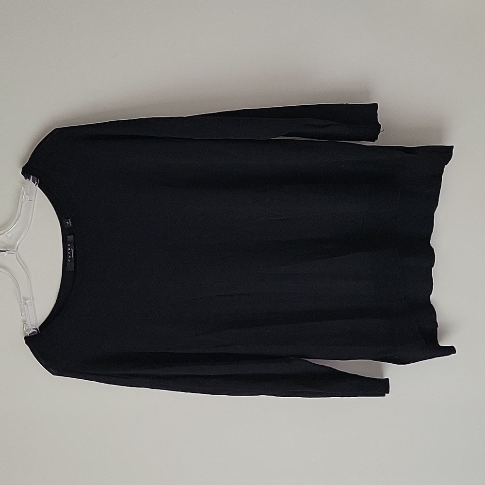 Cyrus Women's Black Long Sleeve Tunic Top- Size 1X
